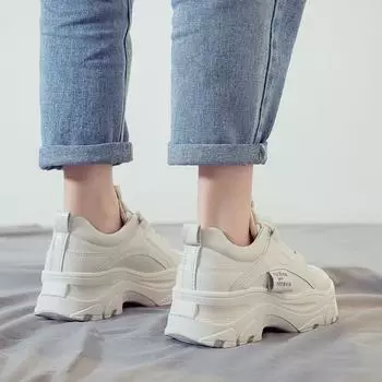 Athletic 2024 New Women s Shoes White Sneakers Trends On Offer Comfortable and Elegant Sports Ladies Footwear Daily Routine A In 35