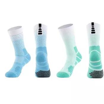 Athletic Basketball Cotton with Mesh Prevents Thick and Stylish for and Winter [L04AYABY] Men s Socks, Socks, 2-Pair Set, Cushioning, Bruises,