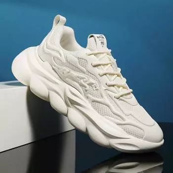 Спортивные мужские повседневные кроссовки дышащие толстая платформа баскетбольные мужские туфли тренды 2024 спортзал спорт туризм треккинг унисекс 39 36