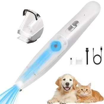 Athvcht Pet Suction Dog USB перезаряжаемый Cat LED Partial Dog Electric 2 Pet для ногтей всего тела низкий подходит для начинающих и японская инструкция