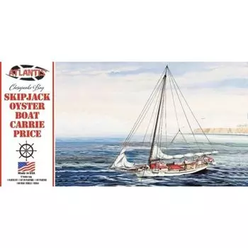 Пластиковая модель Atlantis, рыболовная лодка «Skip Jack Oyster» из Чесапикского залива ATLAMCP1160, цветное литье 1/60 (Лодка для ловли устриц)