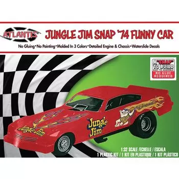 Atlantis Model Jungle Jim Funny Car Snap Kit Пластиковая модель ATLAMCH1119 1/32