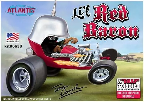 Atlantis Model Tom Red Snap Kit Пластиковая модель ATLAMCM6650 1/32 Lil Baron Дэниела (Старая монограмма)