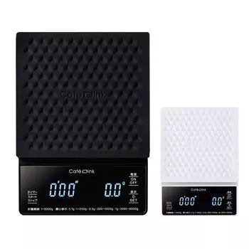 Atlas Coffee Scale Coffee Scale Drip Scale Digital 0.1g Digital Scale 3kg Weighing Instrument Timer Function Black ADCS-03