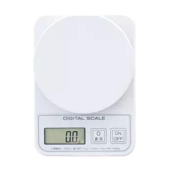 Atlas Digital Scale 1kg with trace mode Can be placed vertically Measuring range 1g to 200g in increments White (compatible 0.1g) 0.1g ADS-1200