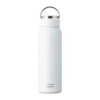 Atlas Water Cold Heat Vacuum Stainless Integrated Handle Seamless Screw Direct Easy to Easy to Outdoor WENS Off White Hot Water Bottle, 700 мл,
