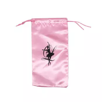 Атласные мешочки для хранения балетной обуви - розовый милый многоразовый органайзер для танцевальных сумок с ручками для пуантов и аксессуаров для танцевальной одежды One Size розовый