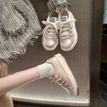 Атласные повседневные туфли на толстой подошве, женские новые шелковые кроссовки, атласные белые туфли на шнуровке для женщин 35 розовый