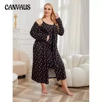 Атласные женские пижамы больших размеров, легкий роскошный халат, халат, комплект одежды для дома XL чёрный