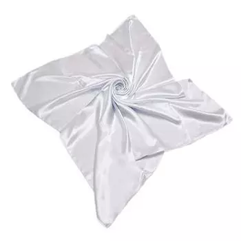 Атласный шелковый большой квадратный простой шарф на шею размером 90x90 см в морском стиле, 24 цвета