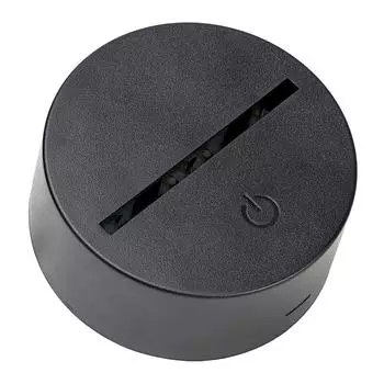 Атмосфера Лампа 3D Лампа Основа Цветной 3D Эффект Светодиодный Ночник Домашнее Украшение Прикроватная Лампа Black