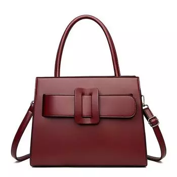 Атмосферная женская сумка через плечо, сумка через плечо, большая вместимость, женская модная сумка Premium Sense красный