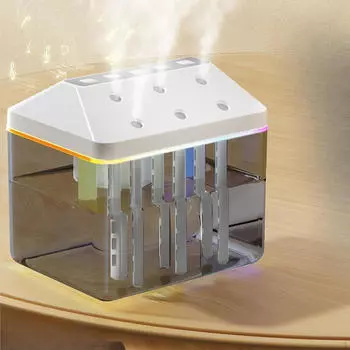 Атмосферный легкий увлажнитель воздуха для личного использования дома и в автомобиле белый