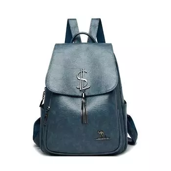 Атмосферный рюкзак для женщин, новый универсальный, большой емкости, мягкий кожаный школьный рюкзак для студентов, дорожный рюкзак для путешествий, женская сумка