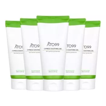 Ato99 Skin Cica Aqua Gugu Cypress успокаивающий гель, 200 мл, 5 шт.