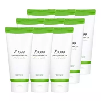 Ato99 Skin Cica Aqua Gugu Cypress успокаивающий гель, 200 мл, 9 шт.