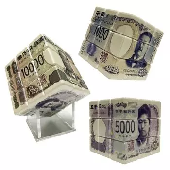 это то, что происходит вокруг нового Eiichi Smooth 3D 3D High Decorative Stand, включающего в себя [Money world] Банкноты, Кубики, Shibusawa, Вращение, Головоломка, Головоломка,