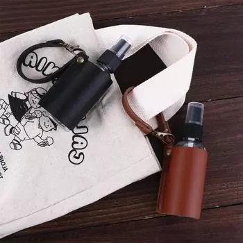 Атомайзер для мытья рук Дезинфицирующее средство для рук Пустой спрей Бутылка для спрея Заправляемая бутылка Бутылка-брелок коричневый