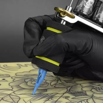 ATOMUS 3 шт., пенопластовая ручка для татуировки, ручка для татуировки, нескользящая крышка, ручка для татуировки зелёный