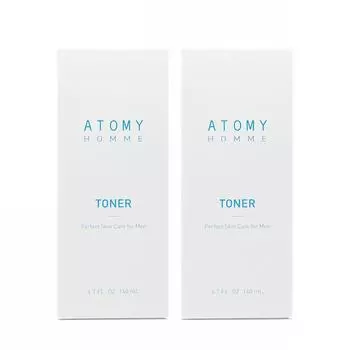 Atomy Homme Toner 140 мл 1+1 мужская косметика для кожи, 2 шт.
