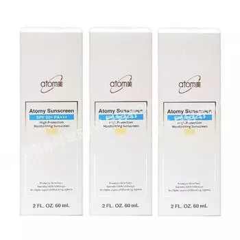 Atomy Sun Cream бежевый 3 шт SPF50+ PA+++ (предоставляются портативные влажные салфетки)
