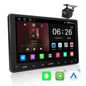 ATOTOZONE A5L Double DIN Car Wireless Carplay Android Auto Car Android HDMI камера заднего вида в комплекте [9 дюймов] стерео и аудио, навигация, 2G+32G,