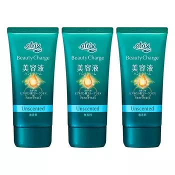 Atrix Beauty Charge Unscented набор x 3 Сыворотка для рук с высоким уровнем увлажнения [Оптовая закупка] 3 предмета (80 г штук) крем, проникновение,