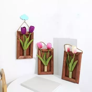 Атронг и прочный искусственный цветок поддельный тюльпан украшение дома стены жёлтый