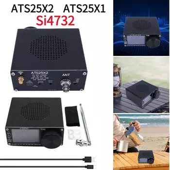 ATS25X2 Вседиапазонный радиоприемник FM/LW/MW/SSB Портативный FM-радиоприемник 2,4-дюймовый сенсорный экран Стереорадиоприемник Si4732 Чип Приложение Сетевая конфигурация WIFI