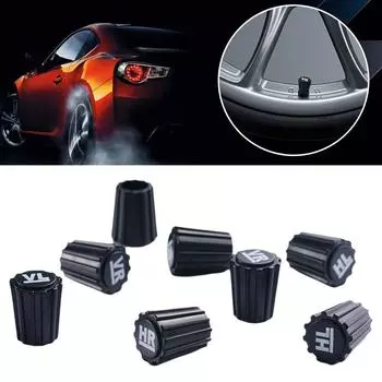 ATsafepro 8 шт. пылезащитные колпачки для вентилей шин с пылезащитным покрытием HR Schrader ABS с печатью Ai Q0D4 A-8pcs