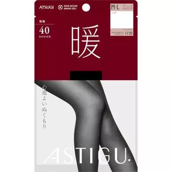 ATSUGI Astig Warm)40D M-L Stockings Plain Stockings Stockings Material] Nylon, polyurethane Stockings Plain Stockings