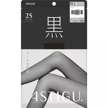 ATSUGI ASTIGU Astig [Black] D Black ML Stockings Plain Stockings Stockings Material] Nylon, polyurethane Stockings Plain Stockings