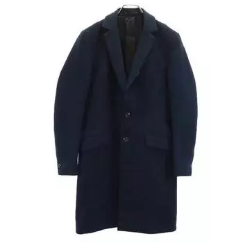 ATTACHMENT made in Japan Cashmere Blend Wool Chester coat 1 Navy Men s Used
