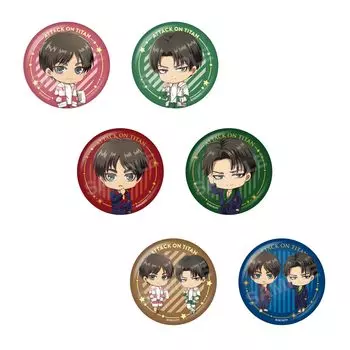 Attack on Titan Can Badge BOX B 6 pieces BOX
