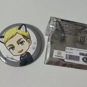 Attack On Titan Elvin Ervin Smith Can Badge
