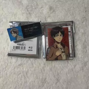 Attack On Titan Eren Nameplate, Acrylic Kard