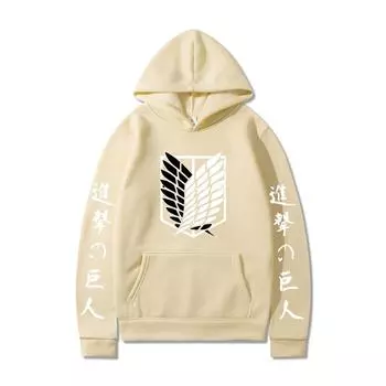 Атака титанов толстовки с капюшоном свитшот японский стиль женская толстовка с капюшоном повседневный спортивный костюм высокое качество спортивная одежда фитнес уличная одежда S