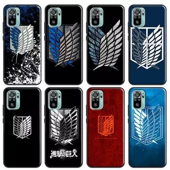 Attack on titan Shingeki no Kyojin Case For Xiaomi Redmi Note 10 9 8 Pro 9S 8T Soft Cover For Redmi 9 9A 9C 9T 8A K40 Funda Redmi 6