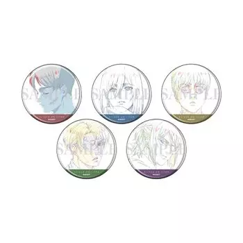 Attack on Titan The Final Season 03 Box of 5 Can Badges [Original Illustration]
