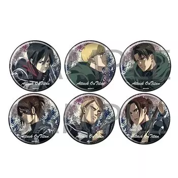 Attack on Titan The Final Season Can Badge Collection 6 pieces BOX