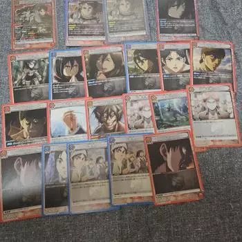 Attack On Titan Union Arena Eren Mikasa Card Batch
