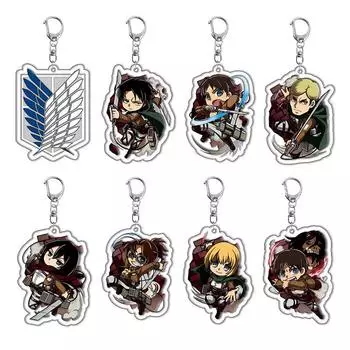 Attack On Titan Wings Of Freedom Titan Acrylic Keychain Schoolbag Pendant