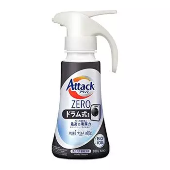 attack zero laundry detergent liquid attack liquid best cleaning power in history drum type only one hand type 380g
