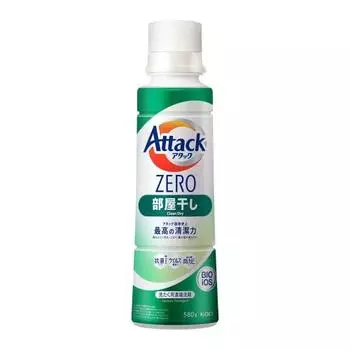 attack zero laundry detergent, liquid, eliminates the odor from room drying, room drying, large size, 580g