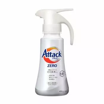 attack zero laundry detergent liquid one hand push body 400g toward zero washing to revive clothes