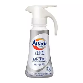 attack zero laundry detergent liquid the best cleaning power in the history of attack liquid. bacterial hideout accumulation to 0 one-handed type body