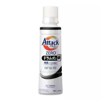 attack zero the best cleaning power in the history of attack liquid. sterile level deodorizing power large size body exclusively for drum type