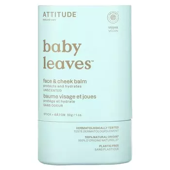 ATTITUDE, Baby Rib, бальзам для лица и щек, без запаха, 1 унция (30г)