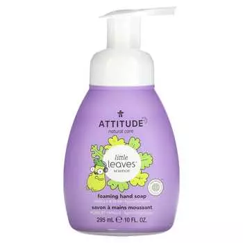 ATTITUDE, Little Leaves Science, пенящееся мыло для рук, ваниль и груша, 10 жидких унций (295 мл)