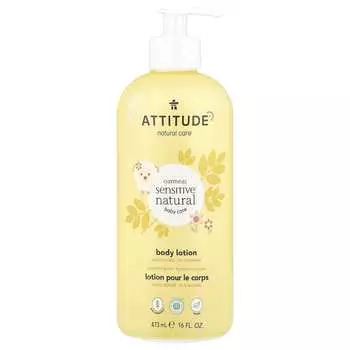 ATTITUDE, Oatmeal Sensitive Natural, Body Lotion, Unscented, 16 fl oz (473 ml)